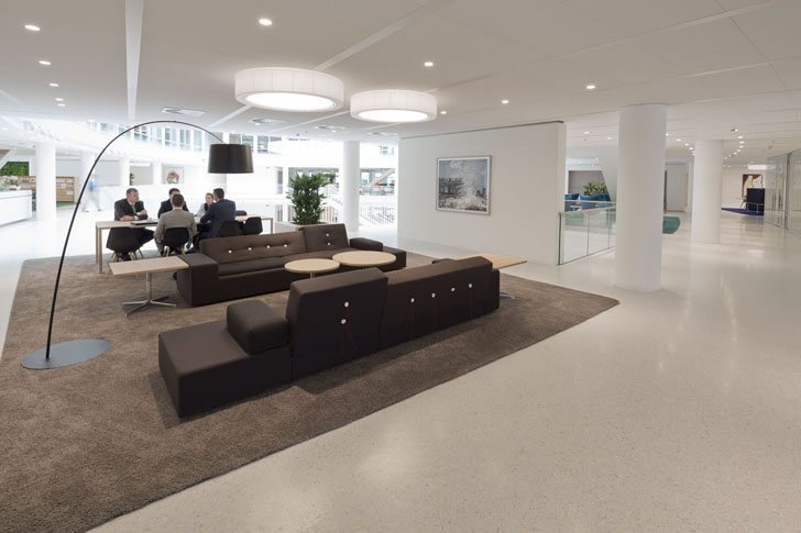 images of the Eneco Headquarters, the perfect example of how clever and efficient office design