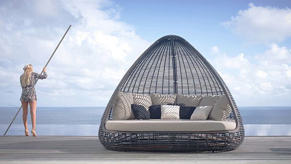 Luxury Shade daybed by Skyline Design