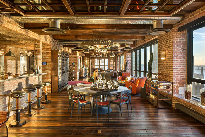 How to use industrial style in a spacious loft