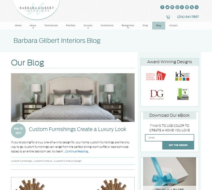 blog by Barbara Gilbert Interiors