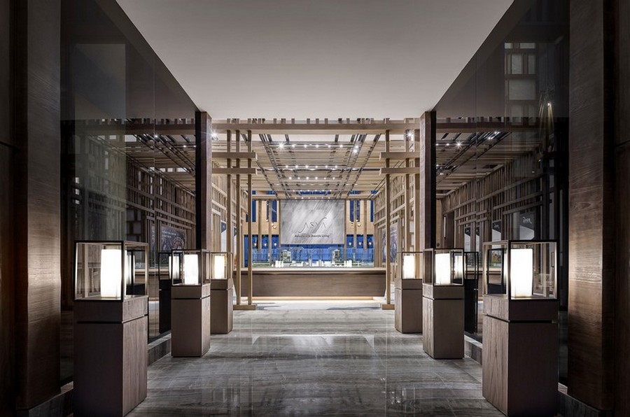 The Modern Design Of The ASYA Sales Gallery In Indonesia
